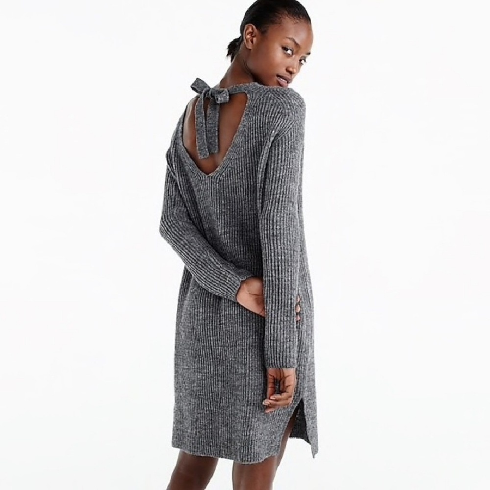 J.Crew Gray Sweater Dress M